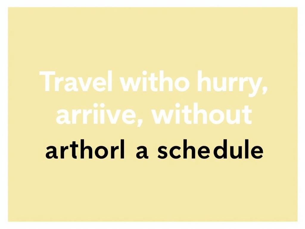     "Viajar sin prisa, llegar sin horario". Consejos prácticos para disfrutar viajar sin prisa y con flexibilidad