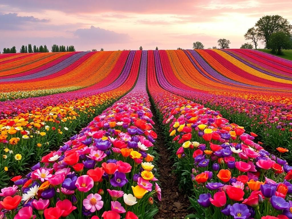     Die schönsten Blumenfelder der Welt. Blumenfelder im Wandel der Zeit – Klima, Landwirtschaft und Umweltschutz