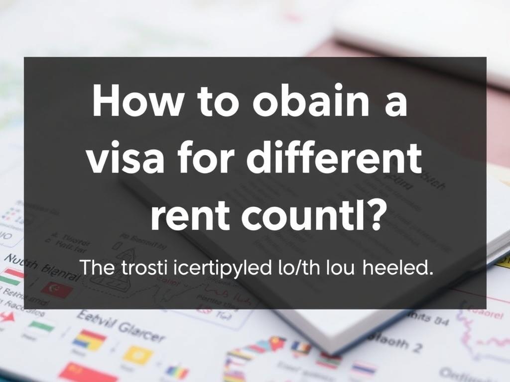 Comment obtenir un visa pour différents pays ?. Entender los tipos de visados y cuál necesitas