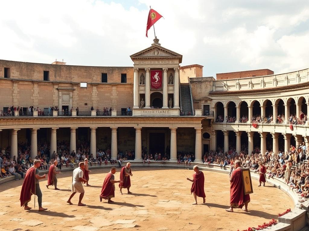 Sur les traces des gladiateurs à Rome.. Cómo funcionaba un día de juegos: ritual, dramaturgia y economía