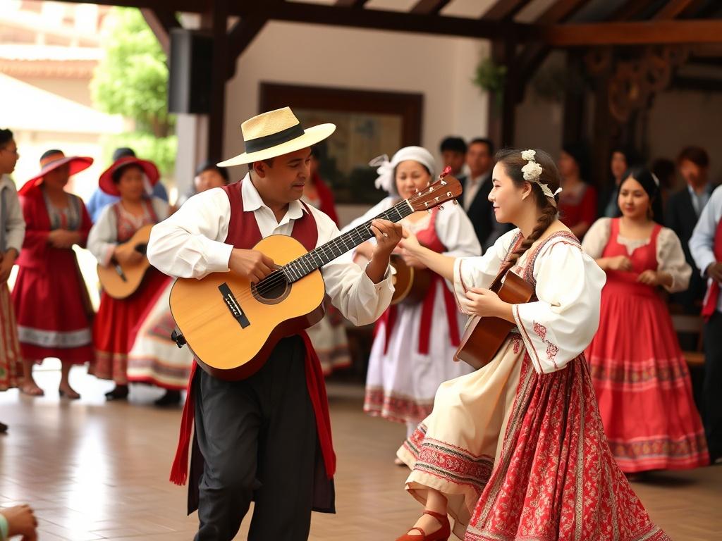 La musique et les danses traditionnelles.. Origen e historia: raíces que se ramifican