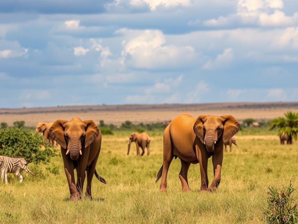 A wildlife safari experience in Africa.. Cultura local: encuentros humanos que complementan la experiencia