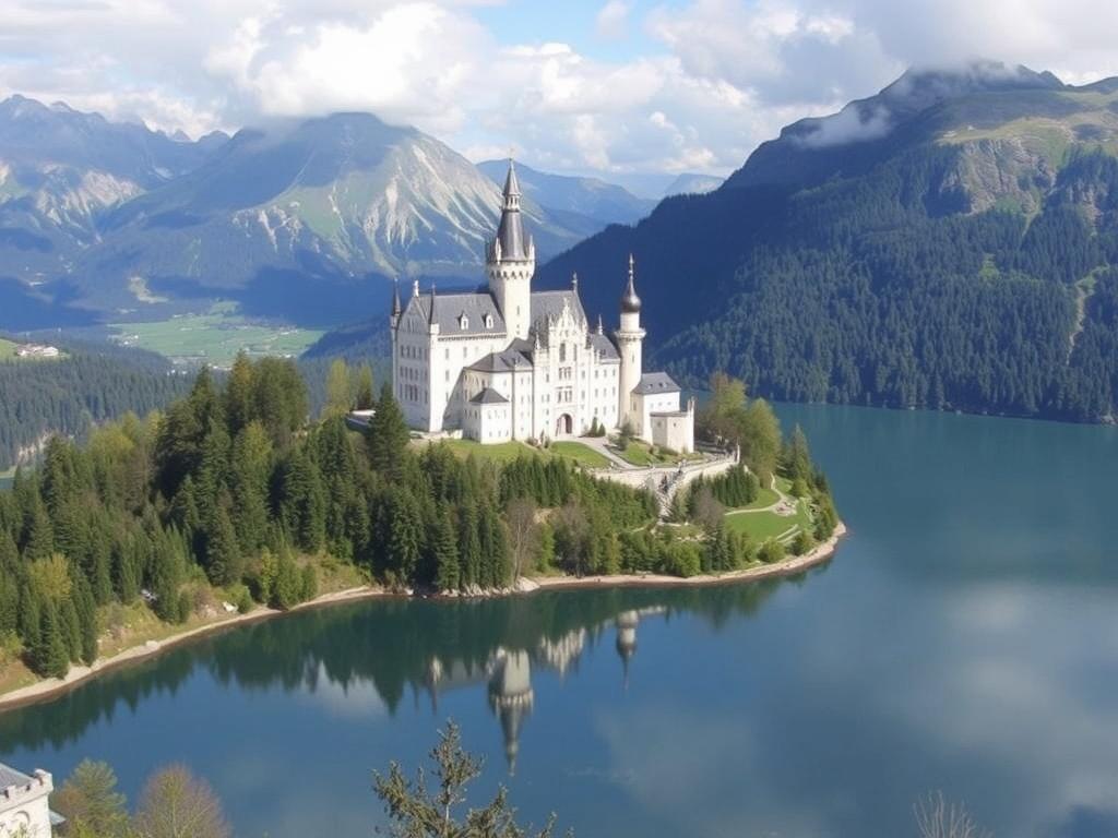 Die Bayerischen Alpen: Zugspitze, Königsschlosser und Alpenseen.. Königsschlosser: los castillos de los reyes bávaros entre sueños y realidad
