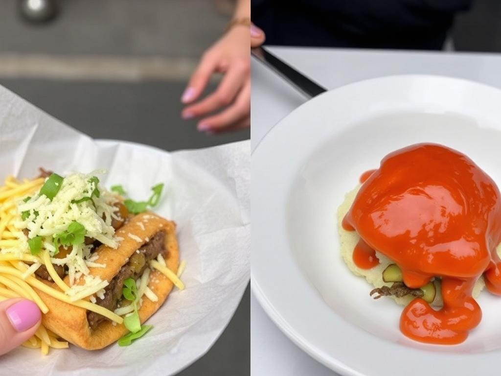 Comida callejera vs. restaurantes gourmet: dos caras de un viaje.. Cultura y narrativas: lo que cada bocado cuenta