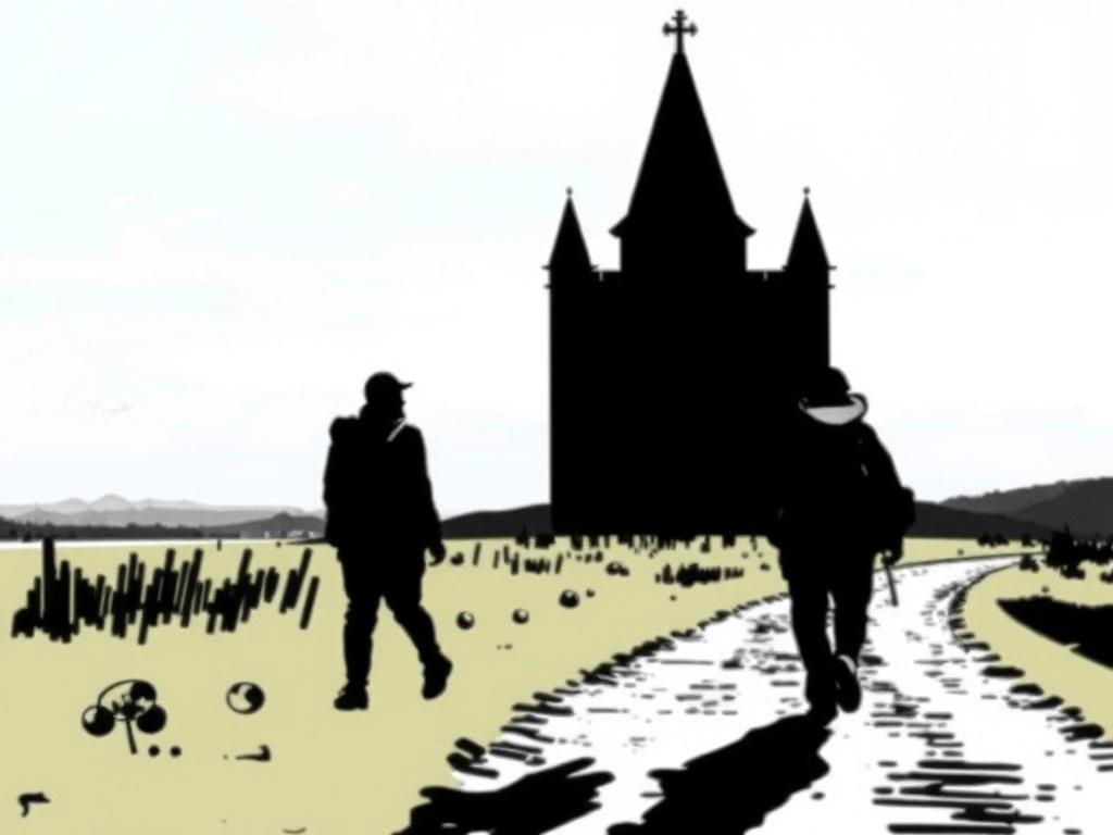 A pilgrimage route: Walking the Camino de Santiago.. Variaciones espirituales: peregrinación y reflexión
