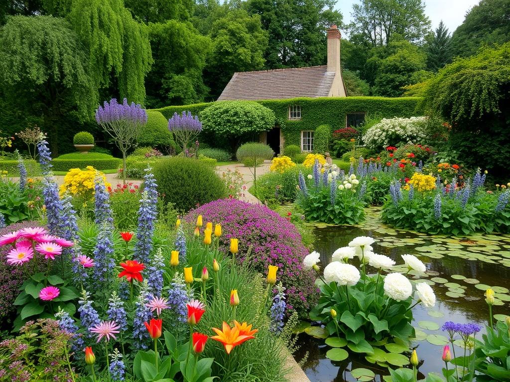 Un tour du monde des jardins et parcs célèbres.. Jardines de Monet en Giverny (Francia): la pintura hecha jardín