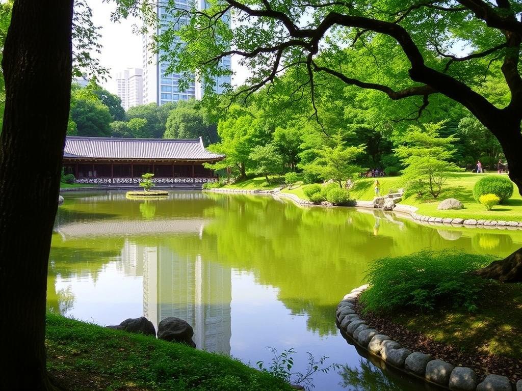 Un tour du monde des jardins et parcs célèbres.. Rikugien y Shinjuku Gyoen (Tokio, Japón): tradición y oasis urbano