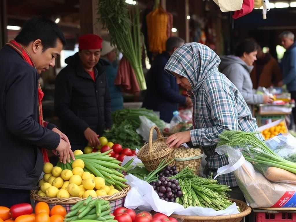 Mein Besuch in einem typischen lokalen Markt.. Cómo integrar la experiencia del mercado a la rutina diaria