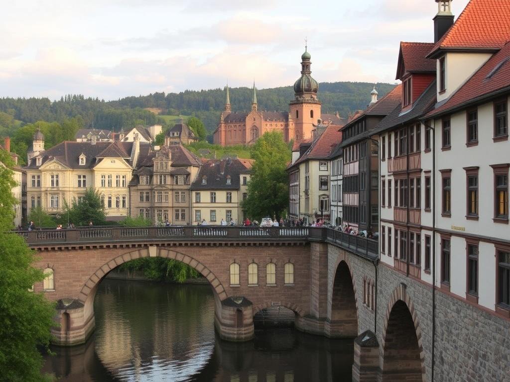 Heidelberg: Romantik, Schloss und alte Universität.. Descubrir la ciudad a pie: rutas, puentes y plazas