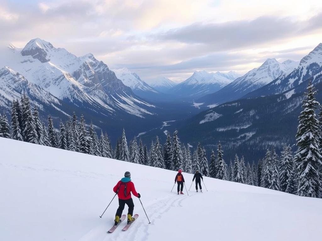 An epic ski trip in the Alps/Canadian Rockies.. Las Rocosas canadienses: la vasta y profunda belleza del norte