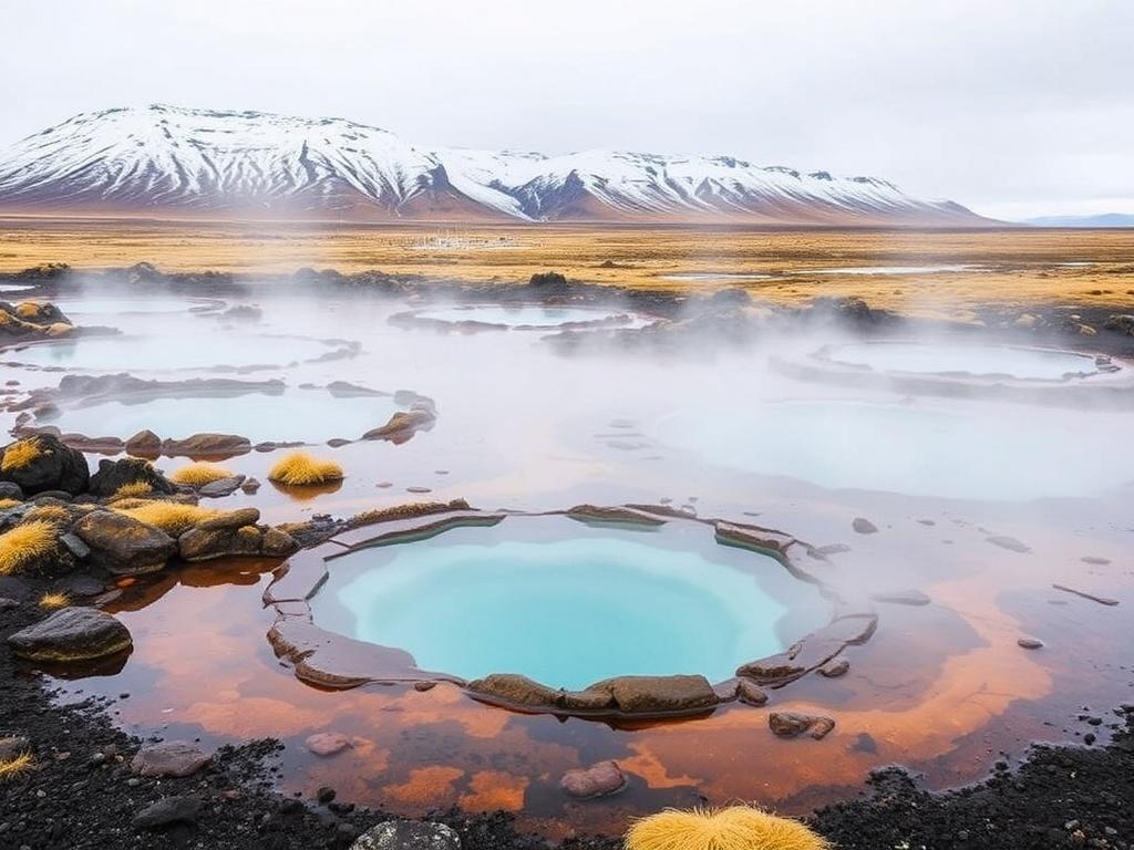 Searching for the best geothermal hot springs in Iceland.. Itinerarios sugeridos según el tiempo disponible