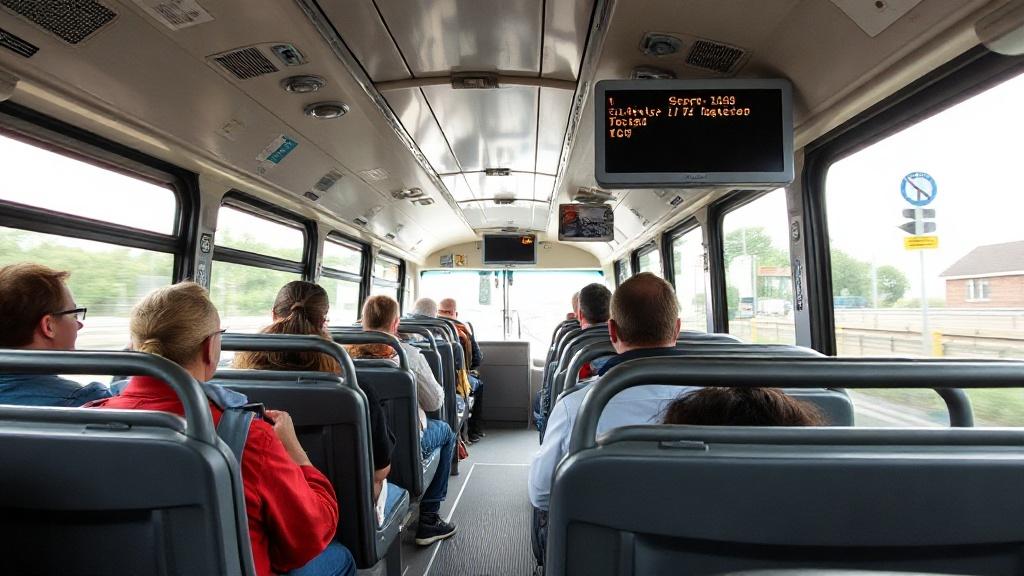 an intercity trip by bus. an intercity trip by bus.фото