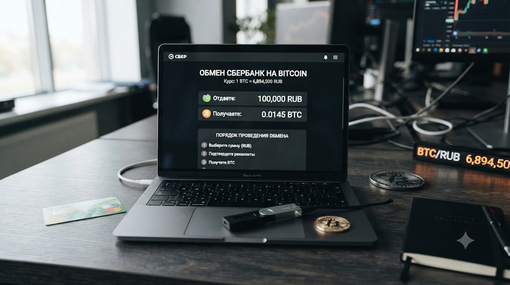 Обмен Сбербанк на Bitcoin: порядок проведения обмена
