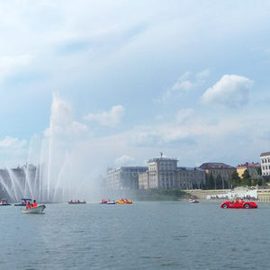 Набережная озера Кабан в Казани