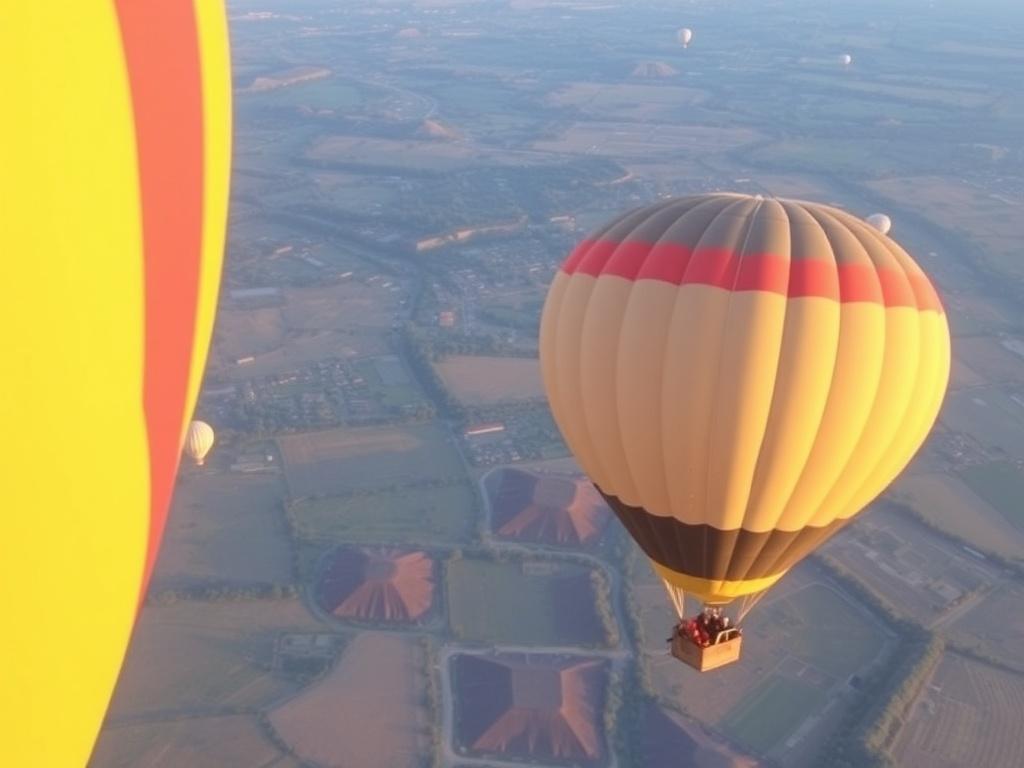 Survoler un pays en montgolfière: la magia de flotar sobre paisajes y recuerdos