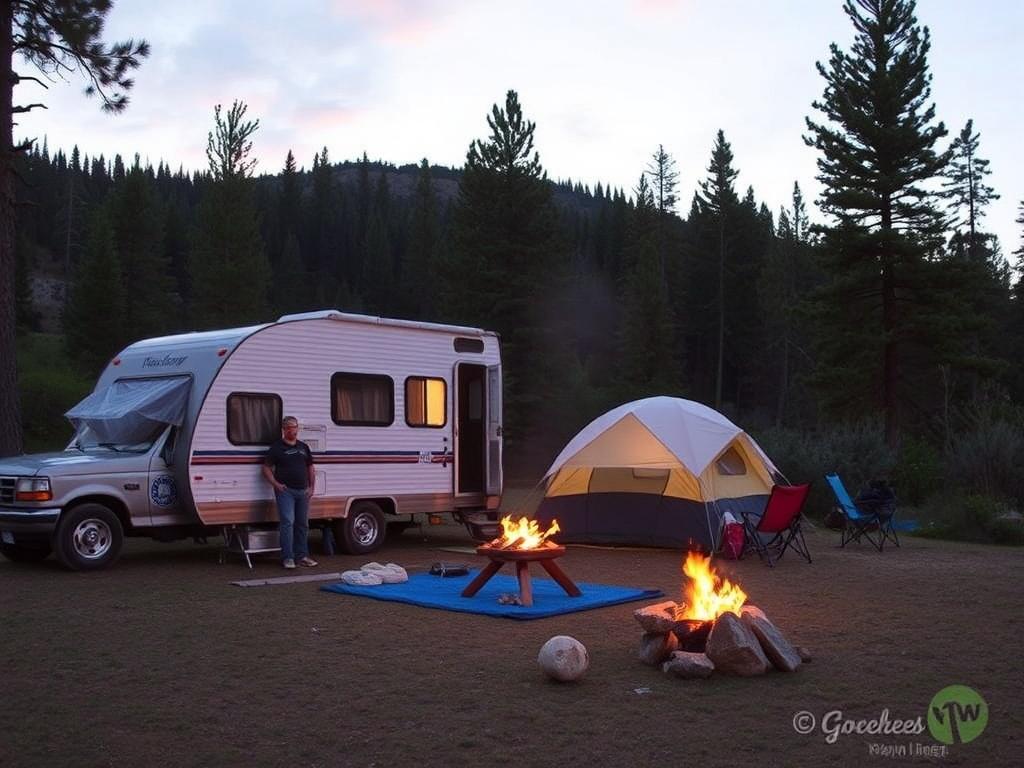 Le camping : un moyen économique de voyager — Descubre cómo viajar más con menos