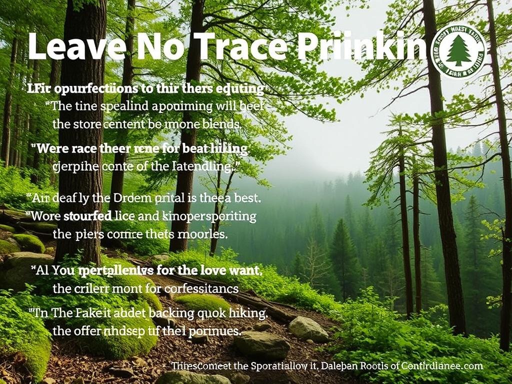 Die Leave-No-Trace-Prinzipien beim Wandern: Cómo disfrutar la naturaleza sin dejar rastro
