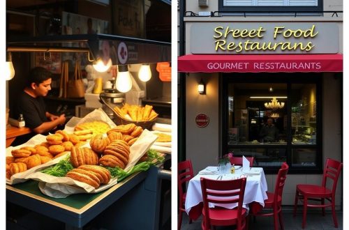 Comida callejera vs. restaurantes gourmet: dos caras de un viaje