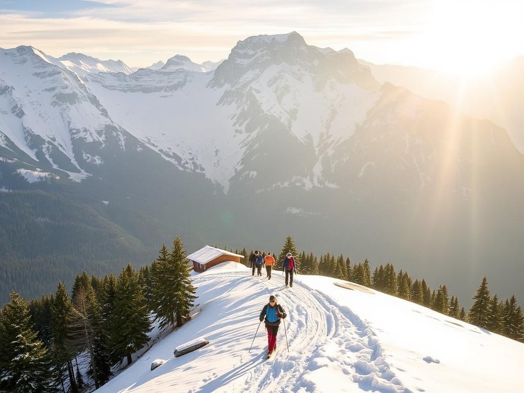 Die Alpen überqueren: Esquiar y caminar entre cumbres — Una aventura entre Suiza y Austria