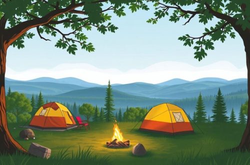 Campingurlaub: Zurück zur Natur — Volver al latido tranquilo del bosque y la orilla