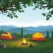 Campingurlaub: Zurück zur Natur — Volver al latido tranquilo del bosque y la orilla