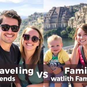 Reisen mit Freunden vs. Reisen mit der Familie: Cómo elegir la aventura perfecta