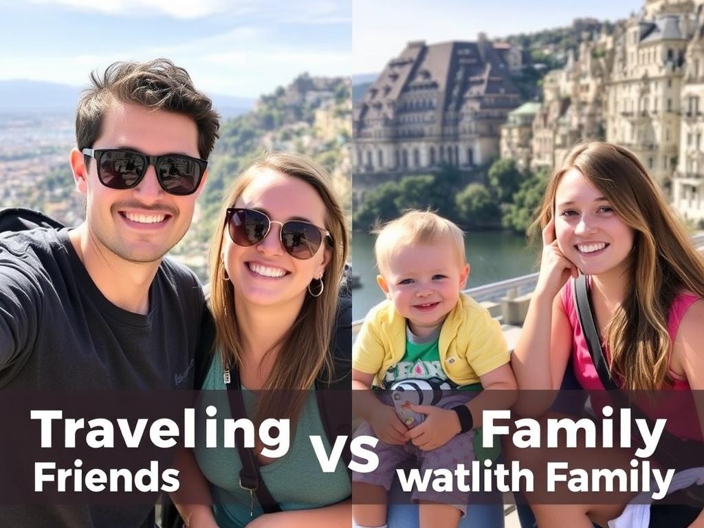 Reisen mit Freunden vs. Reisen mit der Familie: Cómo elegir la aventura perfecta