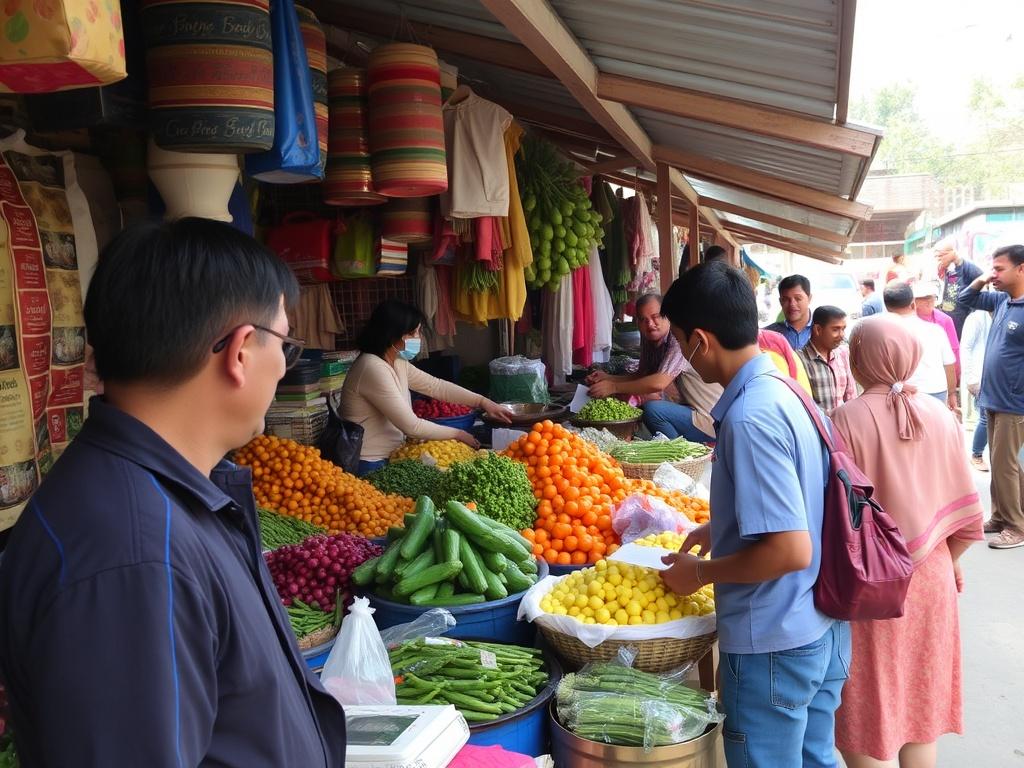 Mein Besuch in einem typischen lokalen Markt: Un paseo sensorial por la vida cotidiana