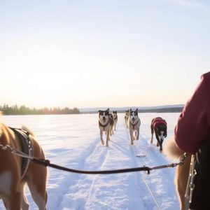 Perros, trineos y auroras: la magia del dog-sledding en el Ártico