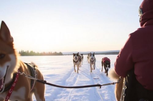 Perros, trineos y auroras: la magia del dog-sledding en el Ártico